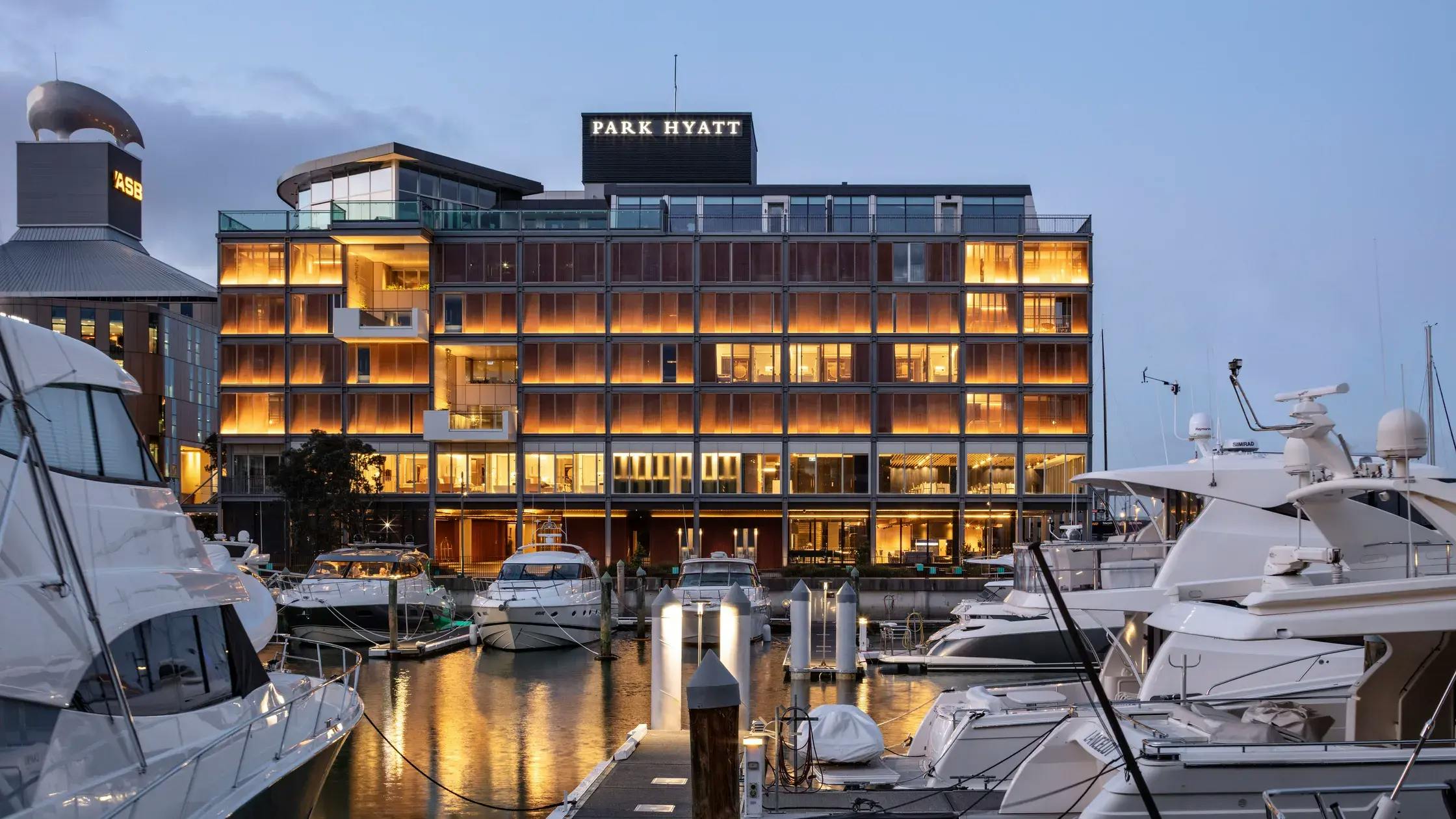Park Hyatt Auckland Exterior Dusk Side